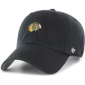 lippikset-kaareva-musta-saadettava-nauha-clean-up-base-runner-chicago-blackhawks-nhl-47-brand