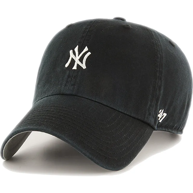 cap-kaareva-black-adjustable-strap-clean-up-base-runner-new-york-yankees-mlb-47-brand