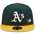 lippikset-littea-vihrea-snapback-9fifty-team-arch-oakland-athletics-mlb-new-era