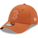 lippikset-kaareva-ruskea-saadettava-nauha-9forty-league-essential-boston-red-sox-mlb-new-era