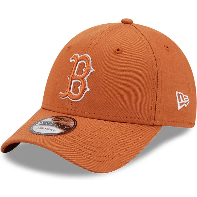 lippikset-kaareva-ruskea-saadettava-nauha-9forty-league-essential-boston-red-sox-mlb-new-era