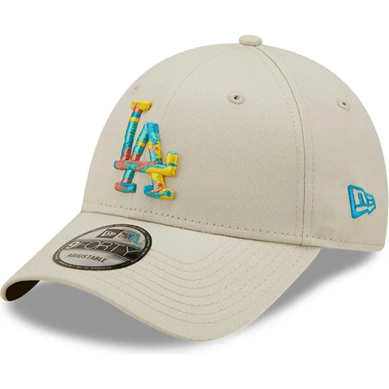 lippikset-kaareva-harmaa-saadettava-nauha-9forty-camo-infill-los-angeles-dodgers-mlb-new-era