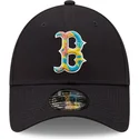 lippikset-kaareva-laivastonsininen-saadettava-nauha-9forty-camo-infill-boston-red-sox-mlb-new-era