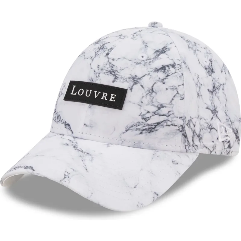 lippikset-kaareva-valkoinen-saadettava-nauha-9forty-clear-marble-le-louvre-new-era