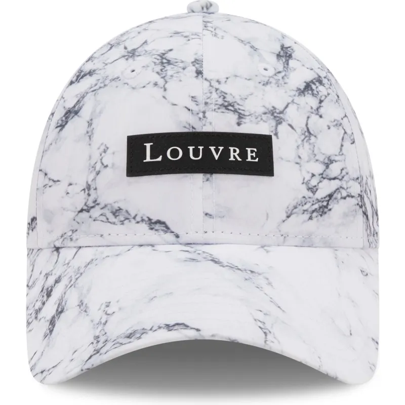 lippikset-kaareva-valkoinen-saadettava-nauha-9forty-clear-marble-le-louvre-new-era