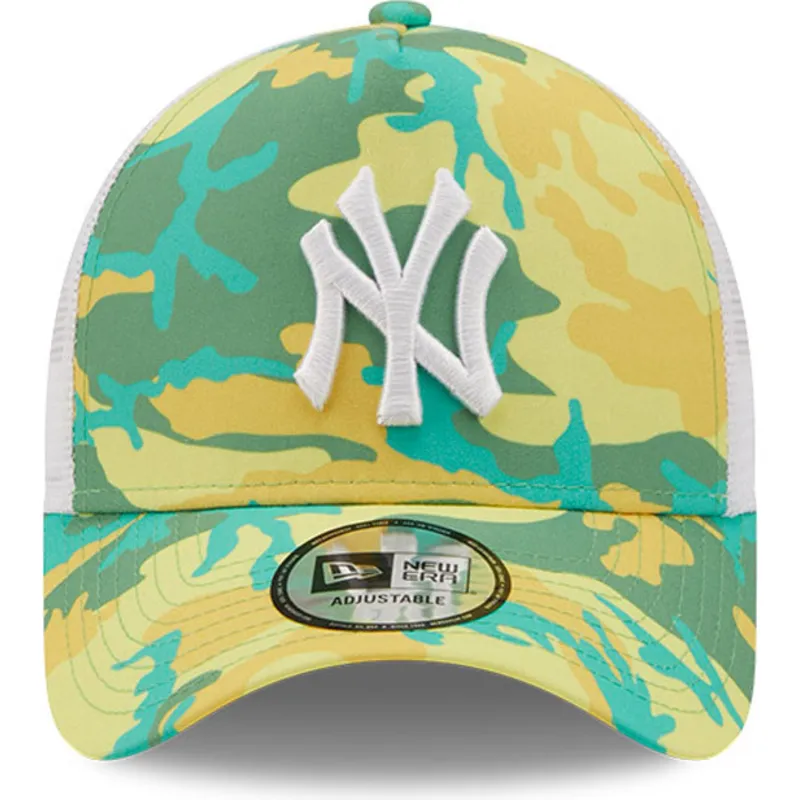 lippikset-kaareva-rekka-vihrea-snapback-a-frame-camo-pack-new-york-yankees-mlb-new-era