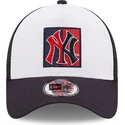 lippikset-kaareva-rekka-laivastonsininen-snapback-a-frame-frame-team-patch-new-york-yankees-mlb-new-era