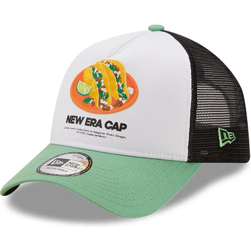 lippikset-kaareva-rekka-musta-snapback-a-frame-tacos-food-pack-new-era
