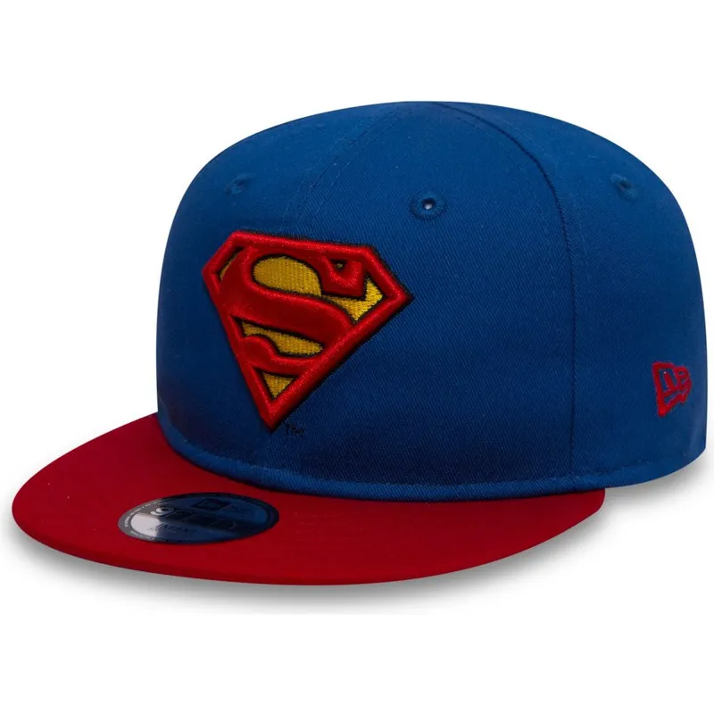 lippikset-littea-sininen-snapback-lapsille-9fifty-character-superman-dc-comics-new-era