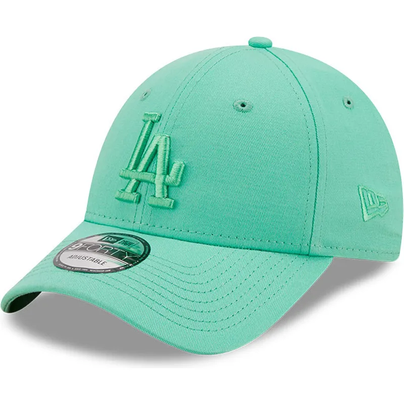 lippikset-kaareva-vihrea-saadettava-nauha-9forty-league-essential-los-angeles-dodgers-mlb-new-era