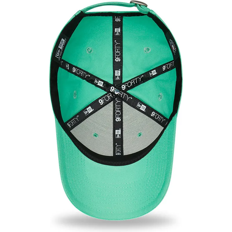lippikset-kaareva-vihrea-saadettava-nauha-9forty-league-essential-los-angeles-dodgers-mlb-new-era