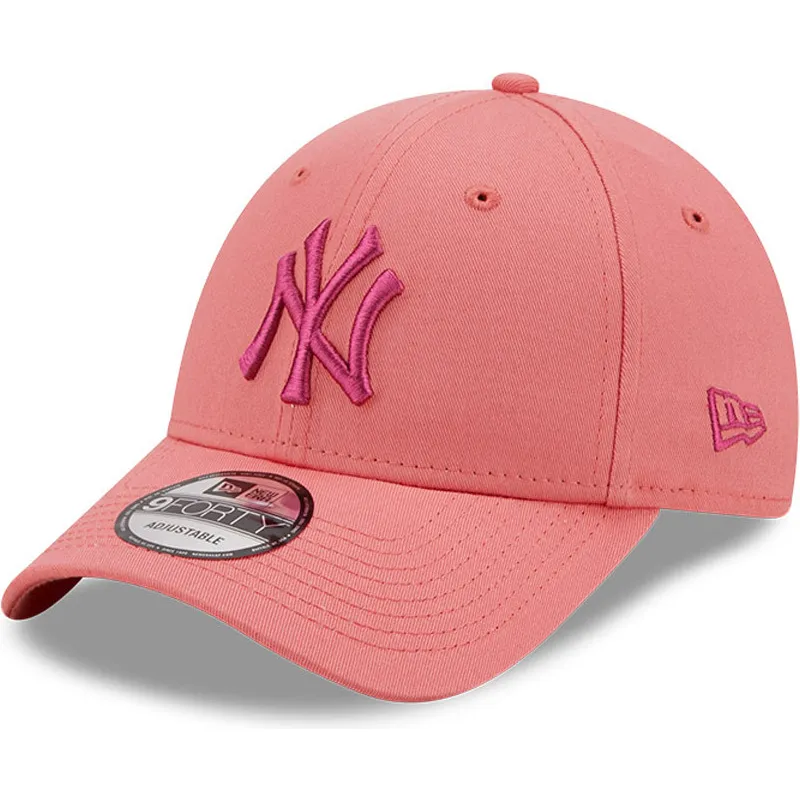 lippikset-kaareva-vaaleanpunainen-saadettava-nauha-9forty-league-essential-new-york-yankees-mlb-new-era