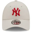 lippikset-kaareva-beige-saadettava-nauha-9forty-league-essential-new-york-yankees-mlb-new-era