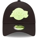 lippikset-kaareva-musta-saadettava-nauha-9forty-neon-pack-los-angeles-lakers-nba-new-era