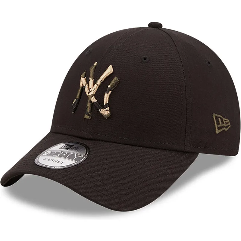 lippikset-kaareva-musta-saadettava-nauha-9forty-camo-infill-new-york-yankees-mlb-new-era
