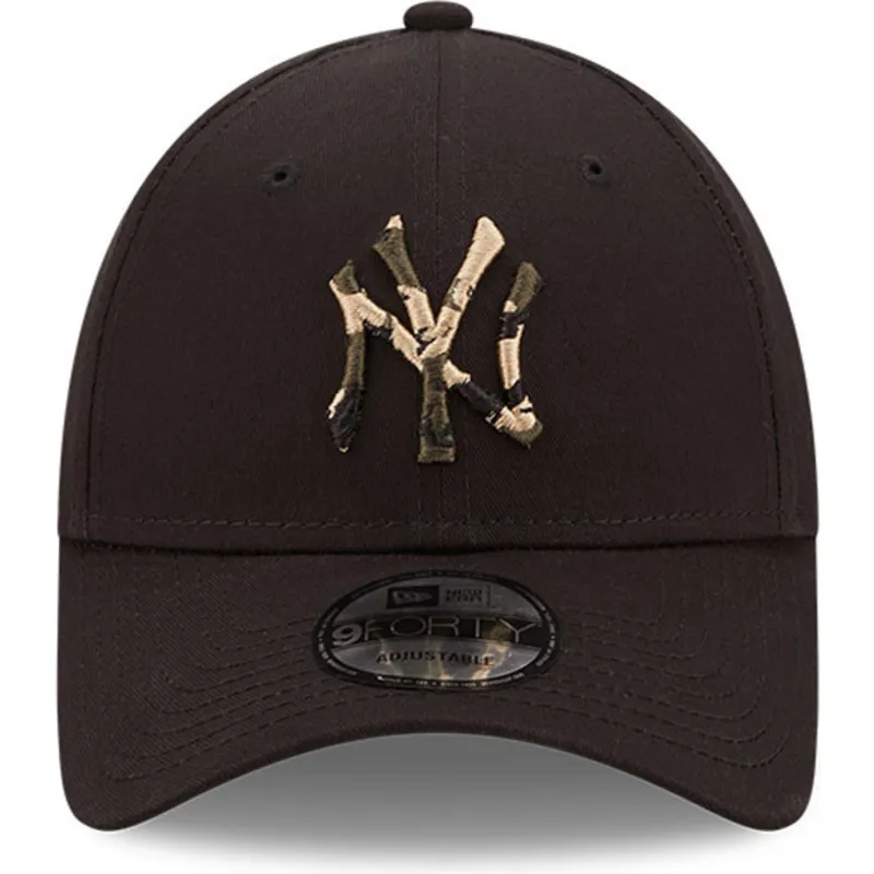 lippikset-kaareva-musta-saadettava-nauha-9forty-camo-infill-new-york-yankees-mlb-new-era