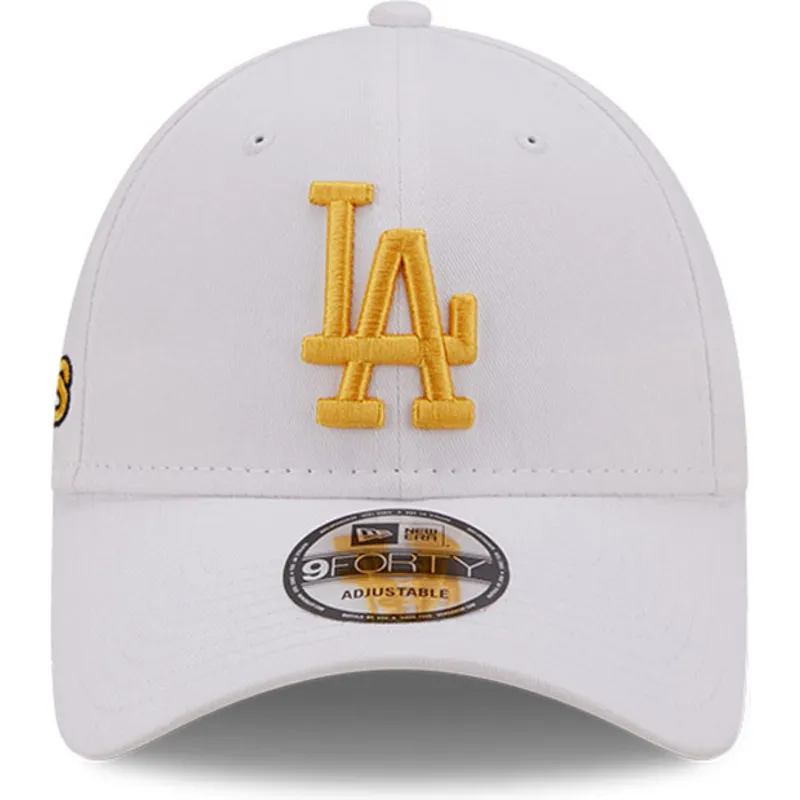 cap-kaareva-white-adjustable-strap-dorado-9forty-stadium-food-los-angeles-dodgers-mlb-new-era
