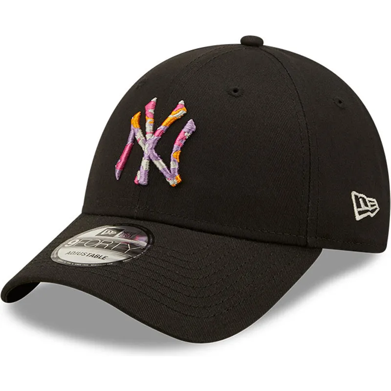 lippikset-kaareva-musta-saadettava-nauha-9forty-camo-infill-new-york-yankees-mlb-new-era
