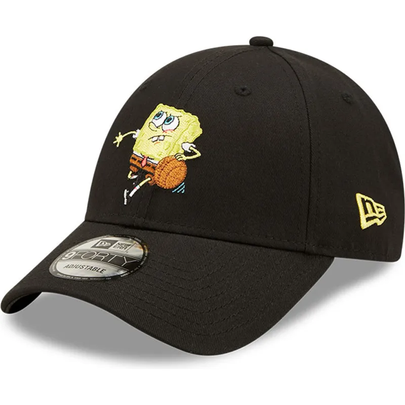 lippikset-kaareva-musta-saadettava-nauha-9forty-sporty-spongebob-new-era lippikset-kaareva-musta-saadettava-nauha-9forty-sporty-spongebob-new-era