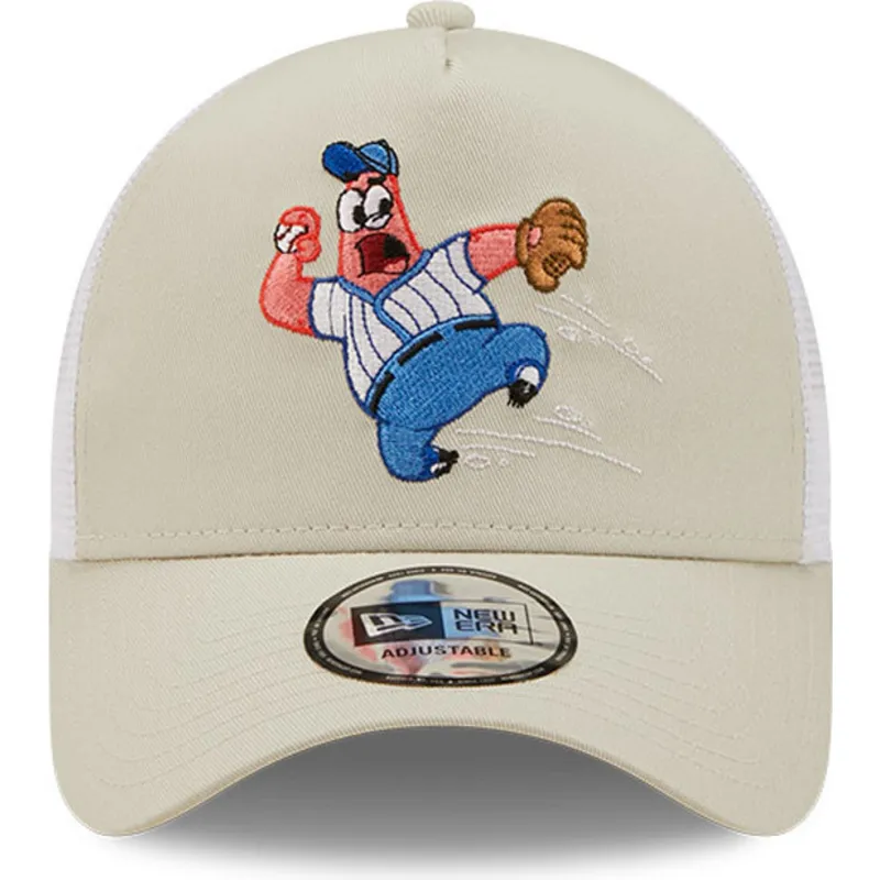 lippikset-kaareva-rekka-beige-snapback-a-frame-sporty-spongebob-ja-patrik-tahti-new-era lippikset-kaareva-rekka-beige-snapback-a-frame-sporty-spongebob-ja-patrik-tahti-new-era