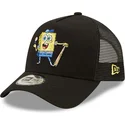 lippikset-kaareva-rekka-musta-snapback-a-frame-sporty-spongebob-new-era