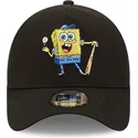 lippikset-kaareva-rekka-musta-snapback-a-frame-sporty-spongebob-new-era