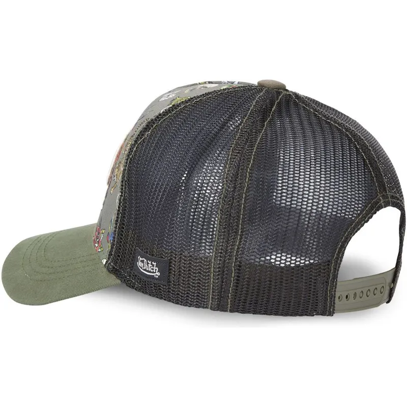 lippikset-kaareva-rekka-vihrea-snapback-tattoo-tat-k-von-dutch