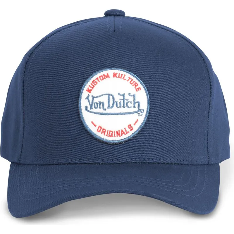 lippikset-kaareva-laivastonsininen-snapback-kustom-kulture-col-mar1-von-dutch