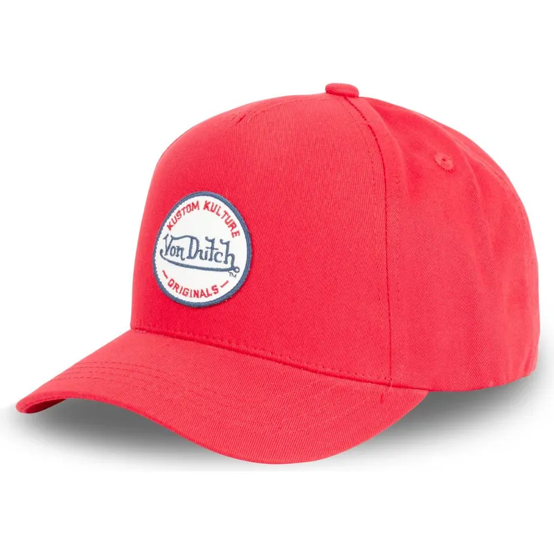 lippikset-kaareva-punainen-snapback-kustom-kulture-col-red1-von-dutch lippikset-kaareva-punainen-snapback-kustom-kulture-col-red1-von-dutch