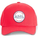 lippikset-kaareva-punainen-snapback-kustom-kulture-col-red1-von-dutch