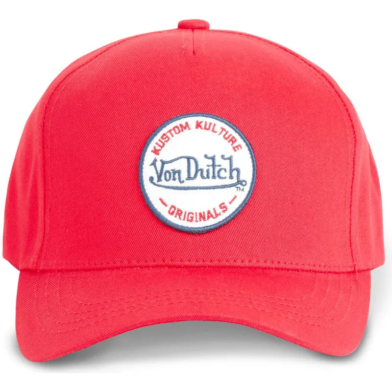 lippikset-kaareva-punainen-snapback-kustom-kulture-col-red1-von-dutch lippikset-kaareva-punainen-snapback-kustom-kulture-col-red1-von-dutch