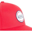 lippikset-kaareva-punainen-snapback-kustom-kulture-col-red1-von-dutch