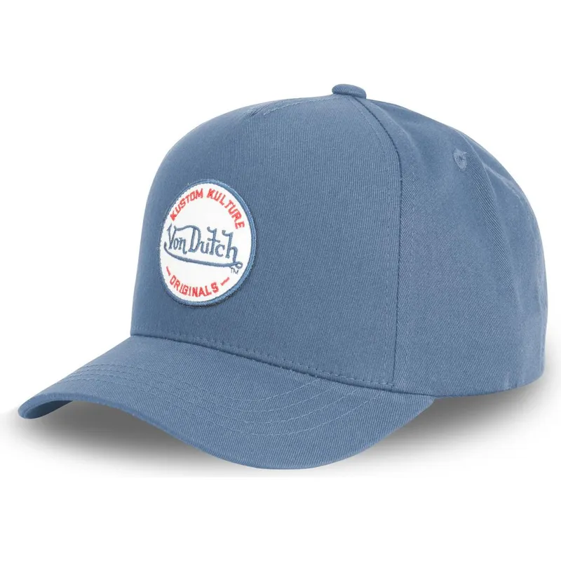 lippikset-kaareva-sininen-snapback-kustom-kulture-col-ant-von-dutch