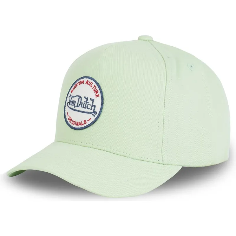 lippikset-kaareva-vihrea-snapback-kustom-kulture-col-mint-von-dutch