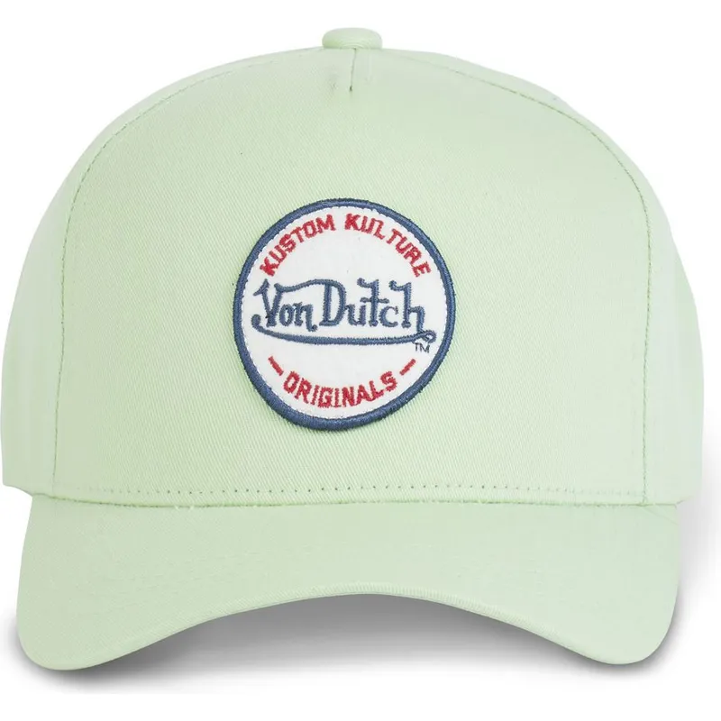 lippikset-kaareva-vihrea-snapback-kustom-kulture-col-mint-von-dutch