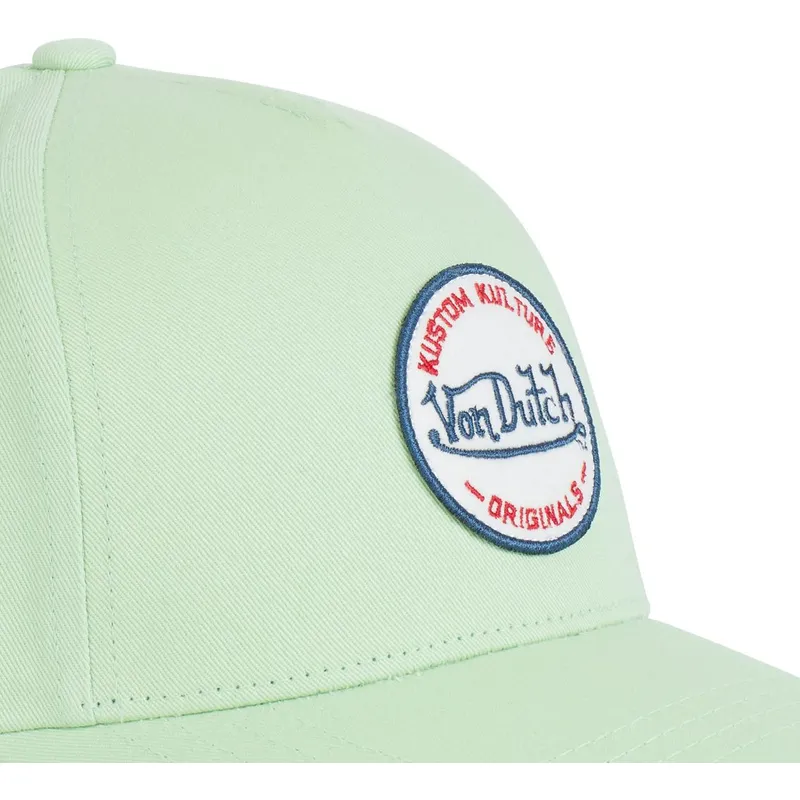 lippikset-kaareva-vihrea-snapback-kustom-kulture-col-mint-von-dutch