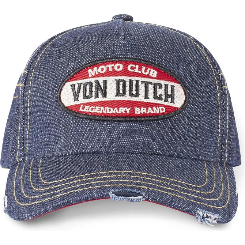 lippikset-kaareva-sininen-saadettava-nauha-vaquero-moto-club-moto-von-dutch