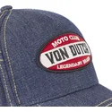 lippikset-kaareva-sininen-saadettava-nauha-vaquero-moto-club-moto-von-dutch