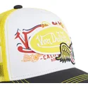 lippikset-kaareva-rekka-keltainen-snapback-pat-yel-von-dutch