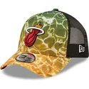 lippikset-kaareva-rekka-monivarinen-snapback-a-frame-summer-city-miami-heat-nba-new-era