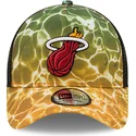 lippikset-kaareva-rekka-monivarinen-snapback-a-frame-summer-city-miami-heat-nba-new-era