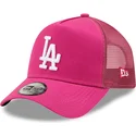 lippikset-kaareva-rekka-vaaleanpunainen-snapback-a-frame-tonal-mesh-los-angeles-dodgers-mlb-new-era