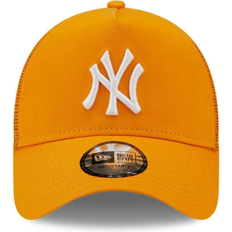 lippikset-kaareva-rekka-oranssi-snapback-a-frame-tonal-mesh-new-york-yankees-mlb-new-era