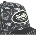 lippikset-kaareva-rekka-musta-snapback-tat05-von-dutch