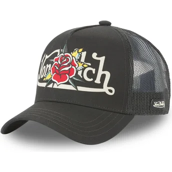 lippikset-kaareva-rekka-musta-snapback-flor-nr-von-dutch