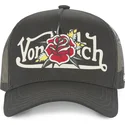 lippikset-kaareva-rekka-musta-snapback-flor-nr-von-dutch