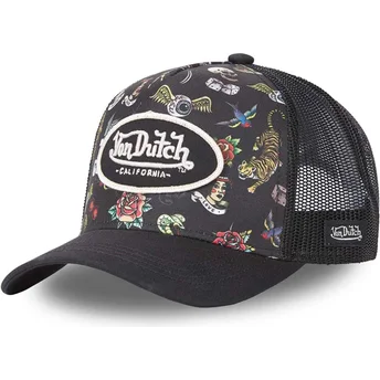Cap kaareva black snapback Von Dutch