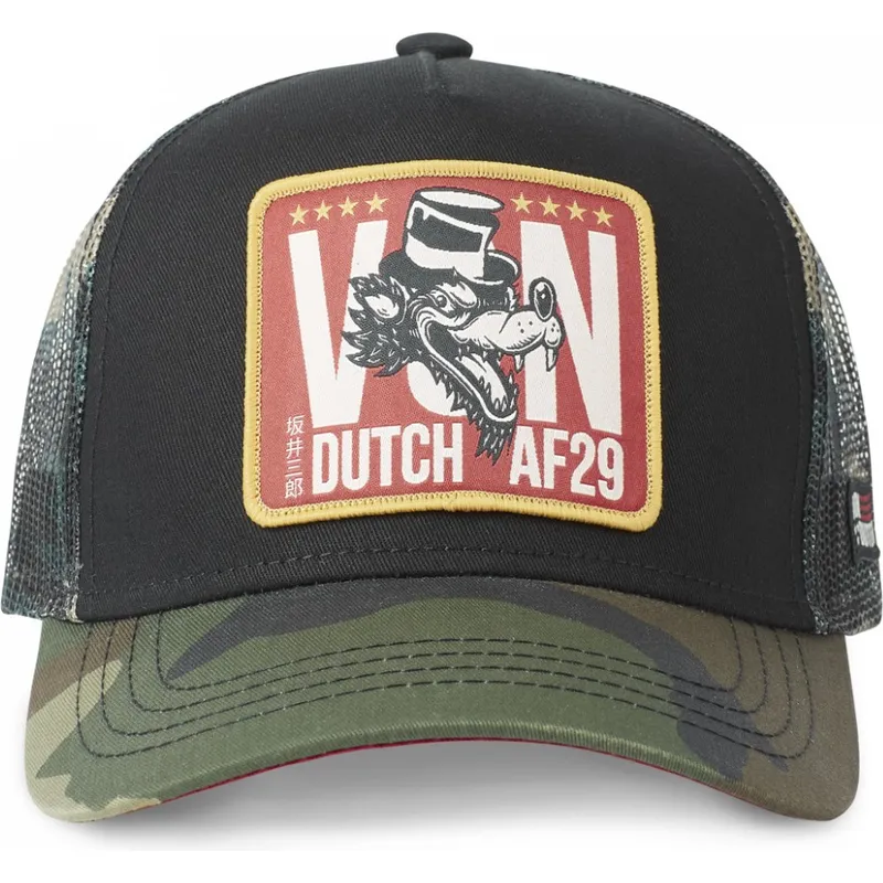 lippikset-kaareva-rekka-musta-snapback-wolf-von-dutch
