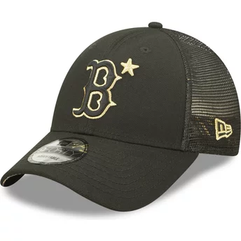 New Era Golden Logo 9FORTY All Star Game Boston Red Sox MLB Black Trucker Hat