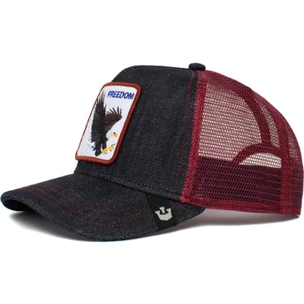 lippikset-kaareva-rekka-laivastonsininen-snapback-the-freedom-eagle-the-farm-goorin-bros